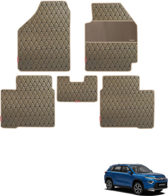 elegant Leatherite Standard Mat For  Toyota Urban Cruiser Hyryder(Beige, Black)