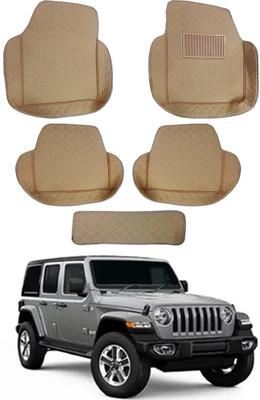 MATIES Leatherite 7D Mat For  Jeep Wrangler(Beige)