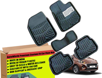 Autowhrib Plastic 3D Mat For  Hyundai Aura(Black)