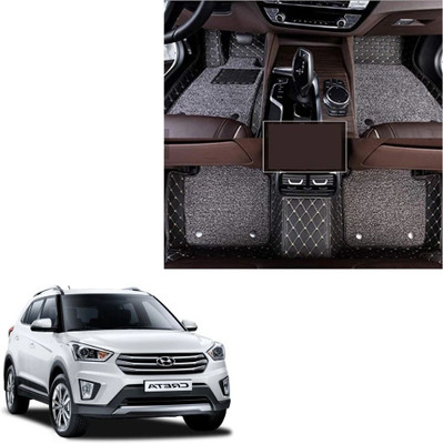 TOFIT ENTERPRISE Leatherite 7D Mat For  Hyundai Creta(Black)