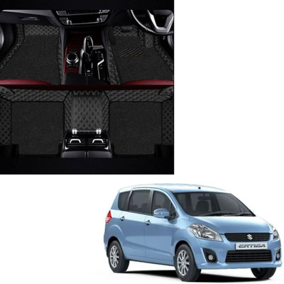Autoclow Leatherite 7D Mat For  Maruti Suzuki Ertiga(Silver, Black)