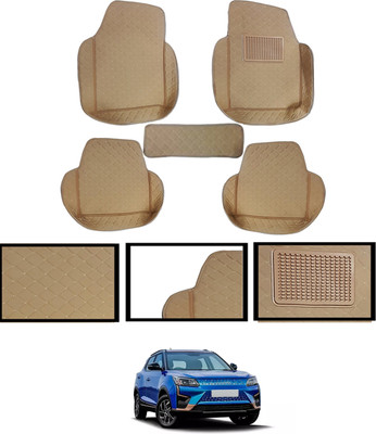 monolive Leatherite Tray Mat For  Mahindra Universal For Car(Beige)