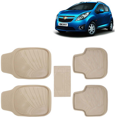 Kingsway PVC Tray Mat For  Chevrolet Beat(Beige)