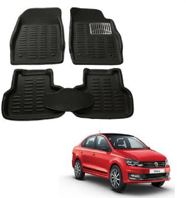 ROSHNEER ENTERPRISES PVC 3D Mat For  Volkswagen Vento(Black)