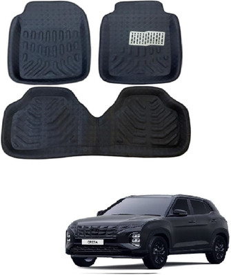 ROSHNEER ENTERPRISES PVC 3D Mat For  Hyundai Creta(Black)