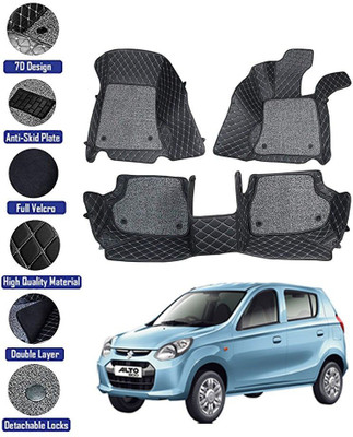 TOFIT ENTERPRISE Leatherite 7D Mat For  Maruti Suzuki Alto 800(Black)