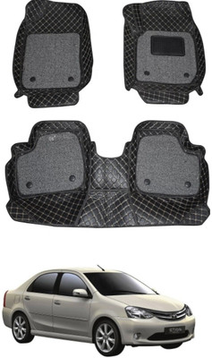 onefit enterprises Leatherite 7D Mat For  Toyota Etios(Black)