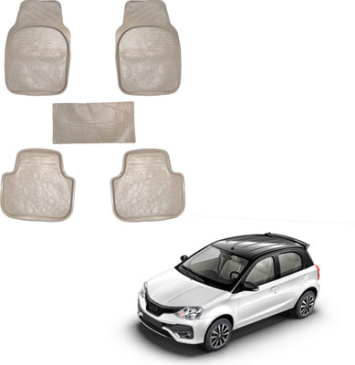SS FOR YOUR SMART NEEDS Vinyl Standard Mat For  Toyota Etios Liva(Beige)