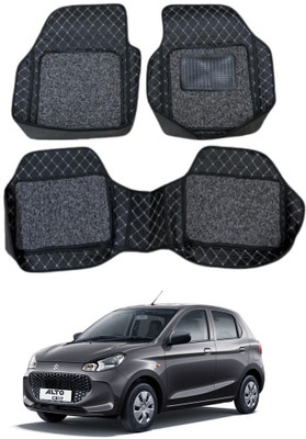 Arnejas Leatherite 7D Mat For  Maruti Suzuki Alto K10(Silver, Black)