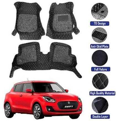 GENFRID Leatherite 7D Mat For  Maruti Suzuki Swift(Black)