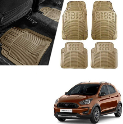 Znee Smart Rubber Standard Mat For  Universal For Car(Beige)