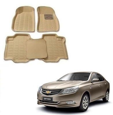 KBTR Plastic 3D Mat For  Chevrolet Optra(Beige)