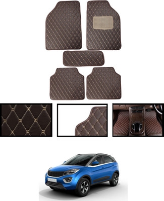 ABJD Leatherite Standard Mat For  Tata Nexon(Brown)