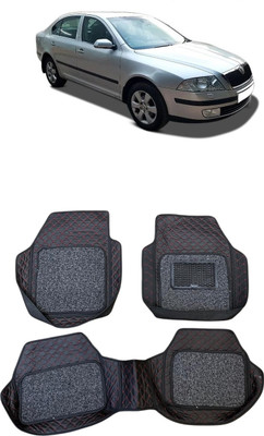 Arnejas Leatherite 7D Mat For  Skoda Laura(Red, Black)