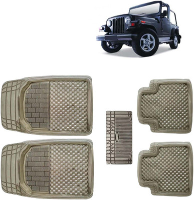 Kingsway PVC Tray Mat For  Mahindra Thar(Brown)