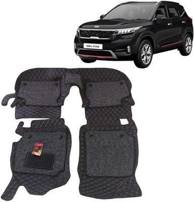 AUTORACE Leatherite 7D Mat For  Kia Seltos(Black)
