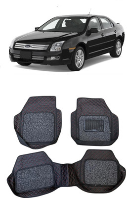 Arnejas Leatherite 7D Mat For  Ford Fusion(Red, Black)
