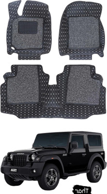 onefit enterprises Leatherite 7D Mat For  Mahindra Thar(Black, Silver)