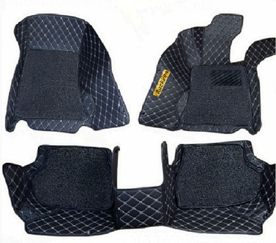 TOFIT ENTERPRISE Leather 7D Mat For  Honda Jazz(Black)
