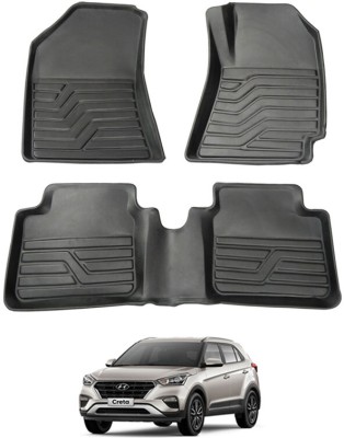 MATIES PVC Tray Mat For  Hyundai Creta(Black)