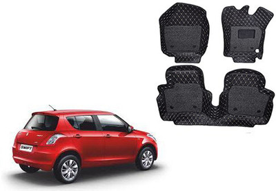 Autorepute Leather 7D Mat For  Maruti Suzuki New Swift(Black)