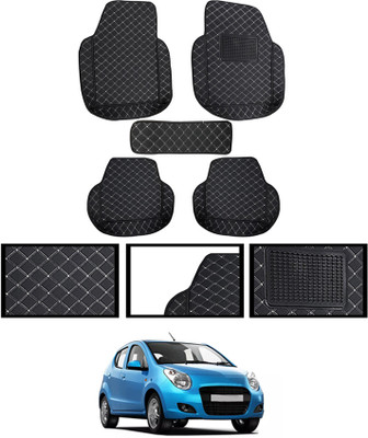 MSNP Leatherite Standard Mat For  Maruti Suzuki Universal For Car(Black)