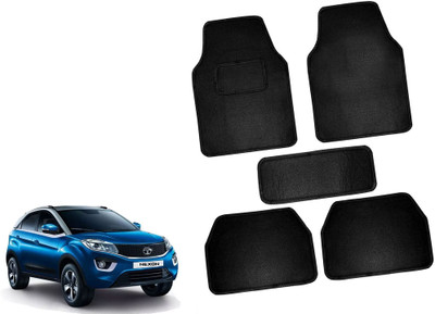 AUTO PEARL Polyester Standard Mat For  Tata Nexon(Black)