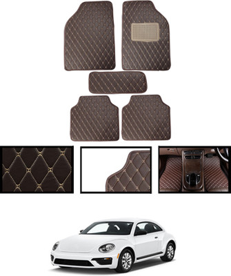 AYW Leatherite Standard Mat For  Chevrolet Beetle(Beige)