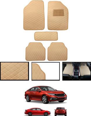 CCMM Leatherite Standard Mat For  Honda Civic(Beige)