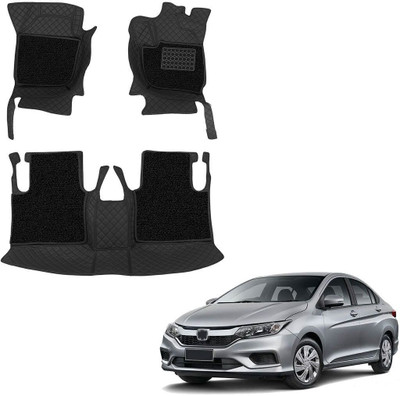 TOFIT ENTERPRISE Leatherite 7D Mat For  Honda City(Black, Black)