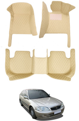 MATIES Leatherite 7D Mat For  Honda City(Beige)