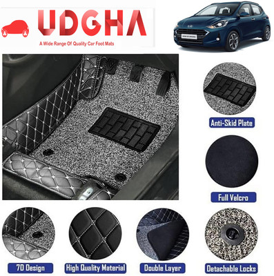 UDGHA Leatherite 7D Mat For  Hyundai Grand i10 Nios(Black)