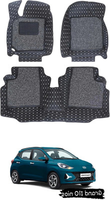 FF TRADERS Leatherite 7D Mat For  Hyundai Grand i10, Grand i10 Nios(Black, Silver)