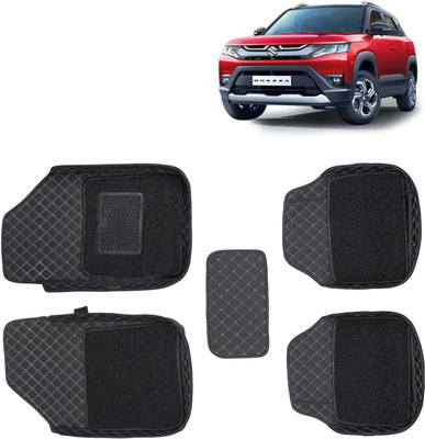 Kingsway Leatherite 7D Mat For  Maruti Suzuki New Brezza(Black)