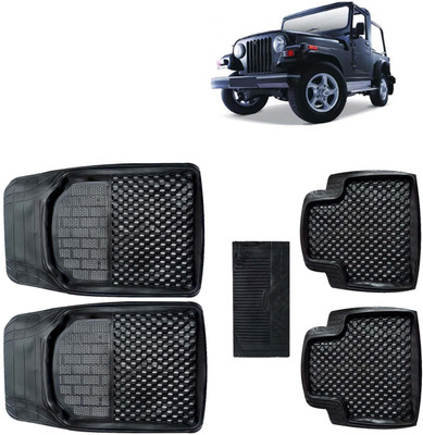 Kingsway PVC Tray Mat For  Mahindra Thar(Black)