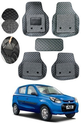 SLSHILPA Leather 7D Mat For  Maruti Suzuki Alto 800(Black)