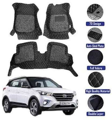 GENFRID Leatherite 7D Mat For  Hyundai Creta(Black)