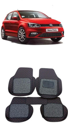 ARNEJA Leatherite 7D Mat For  Volkswagen Polo(Red, Black)