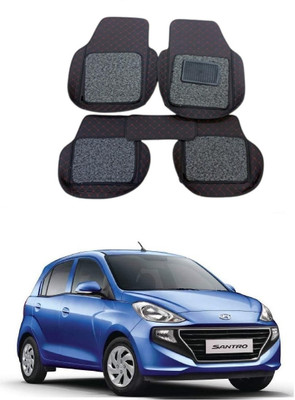 ARNEJA Leatherite 7D Mat For  Hyundai Santro(Black)