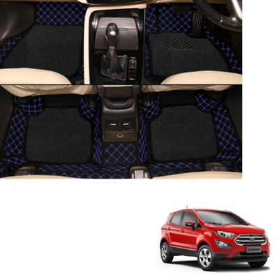Autoclow Leatherite 7D Mat For  Ford Ecosport(Blue, Black)