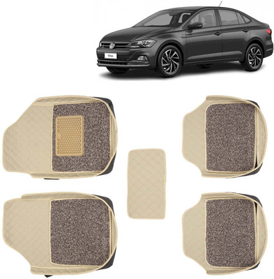 Kingsway Leatherite 7D Mat For  Volkswagen Virtus(Beige)