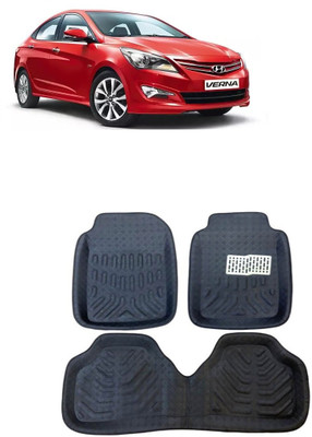 arneja trading company Polyutherine 3D Mat For  Hyundai Fluidic Verna(Black)