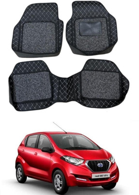 Arnejaa Leatherite 7D Mat For  Datsun Redi GO(Black)