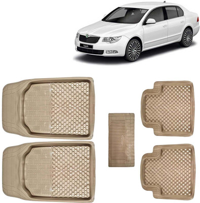 Kingsway PVC Tray Mat For  Skoda Superb(Beige)