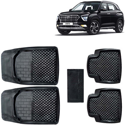 Kingsway PVC Tray Mat For  Hyundai Creta(Black)