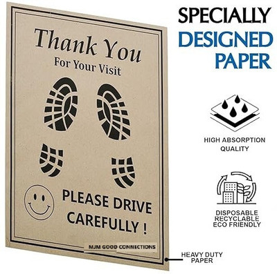 MJM Paper Disposable Paper Mat For  Bajaj 3GT(Brown)