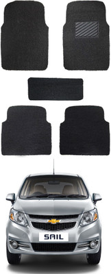 Autoxygen PVC Standard Mat For  Chevrolet Sail(Black)