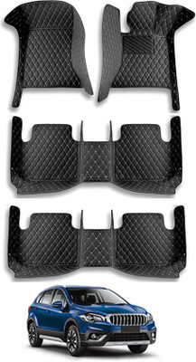 MATIES Leatherite 7D Mat For  Maruti Suzuki Universal For Car(Black)
