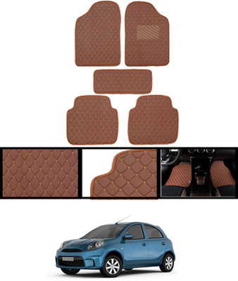 AYW Leatherite Standard Mat For  Jeep Micra Active(Orange)