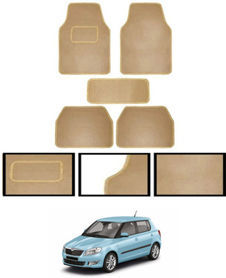 monolive Fabric Standard Mat For  Skoda Fabia(Beige)